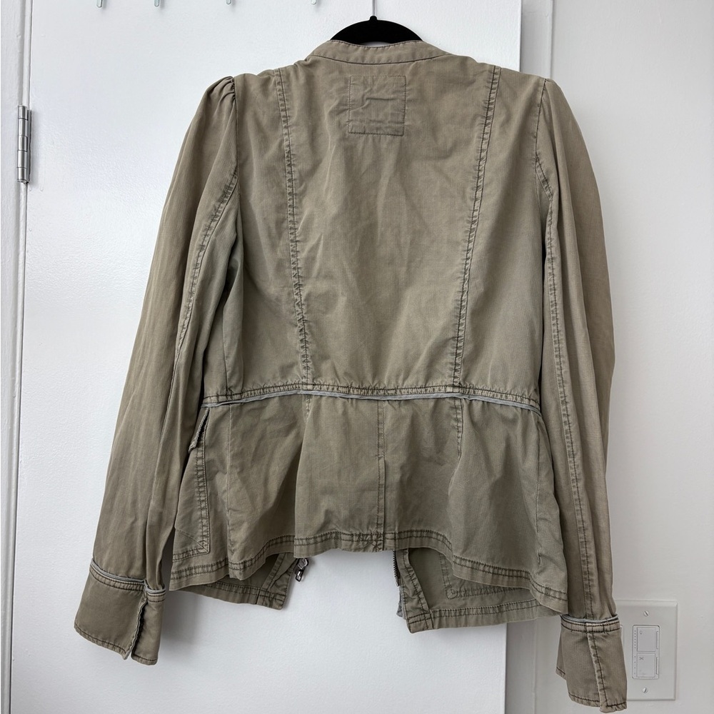 Free People Khaki Utility Jacket - Picture 3 of 3